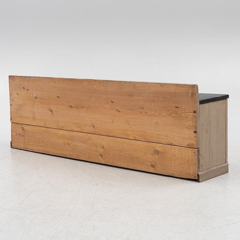 A bench, circa 1900.