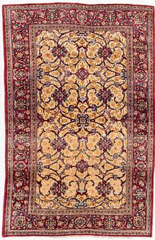 Silk rug Keshan 208 x 134 cm.