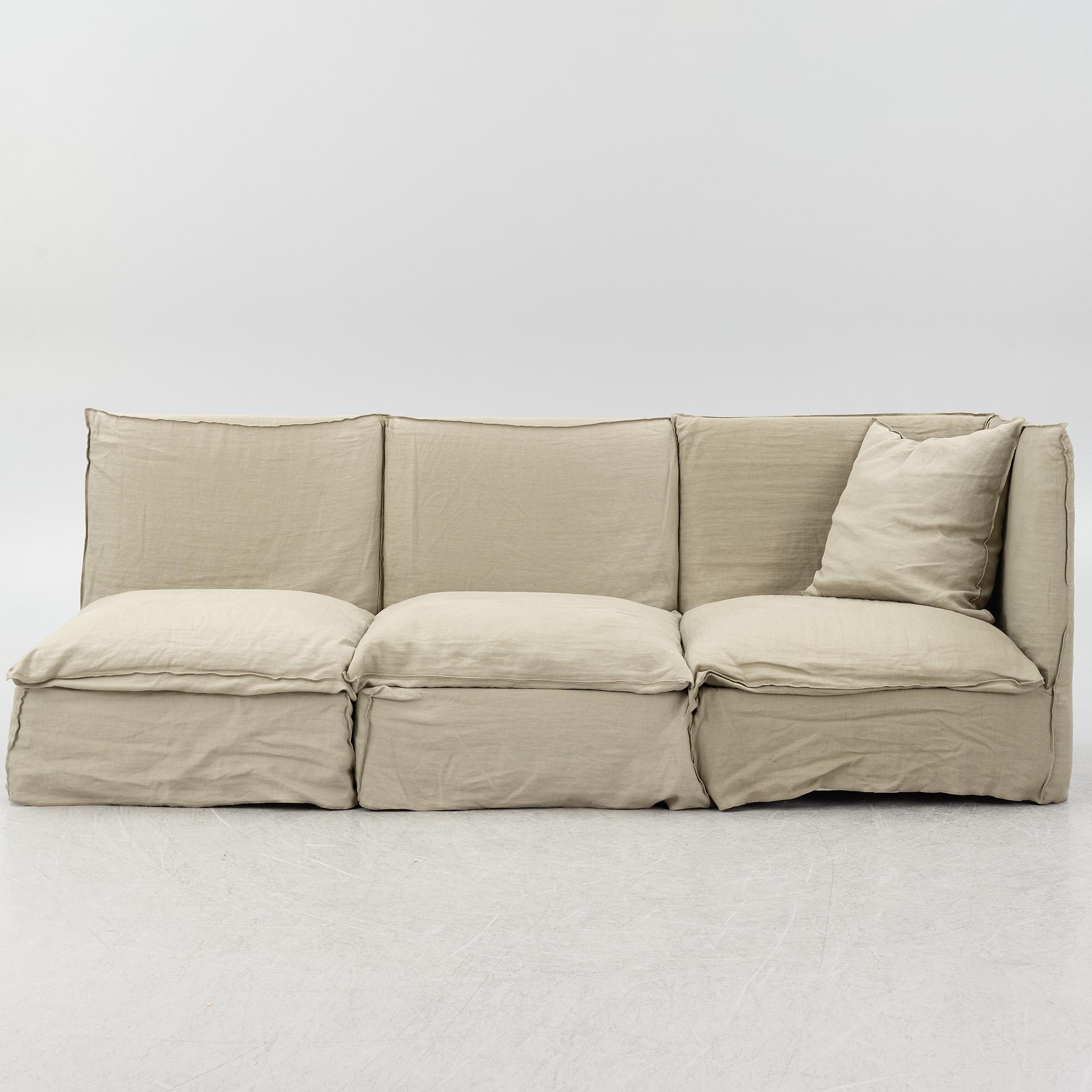 Paola Navone, modulsoffa, 3 detal, "Ghost", Gervasoni, Italien, 2000-tal.