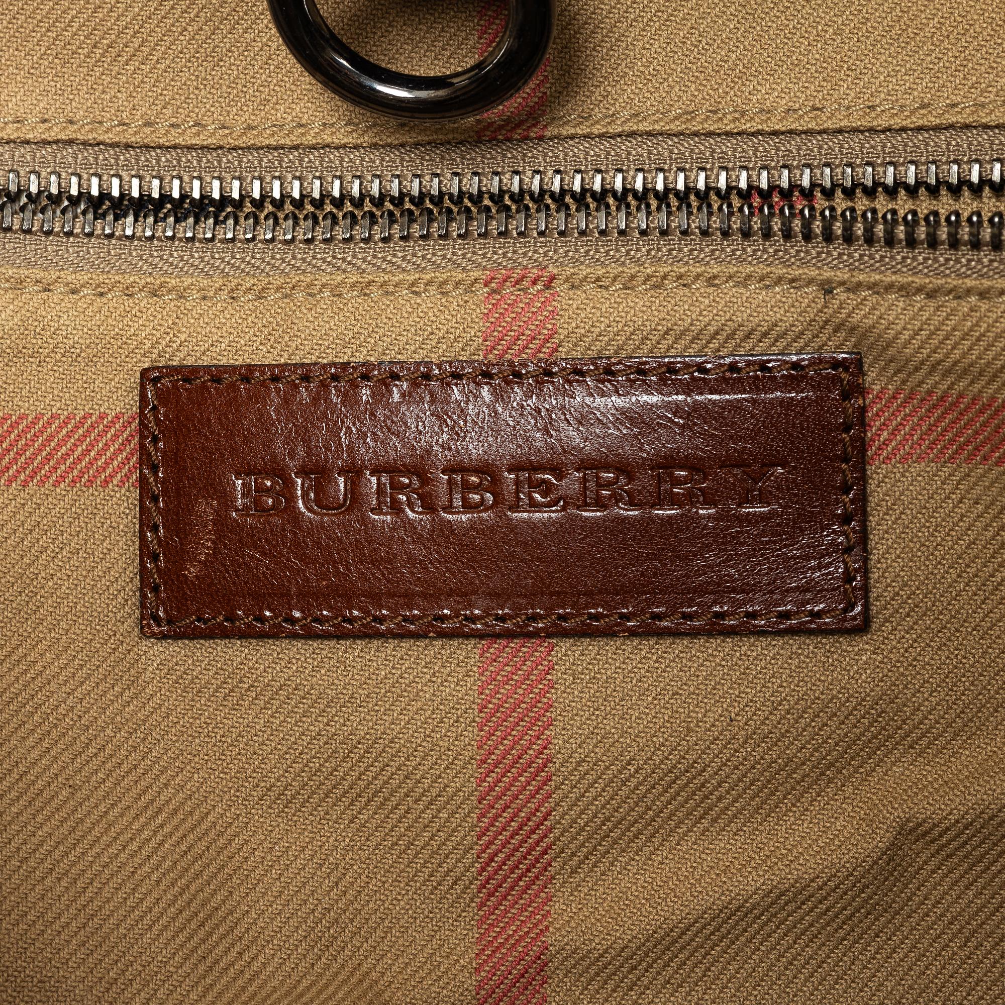 Burberry, A bag and a scarf.