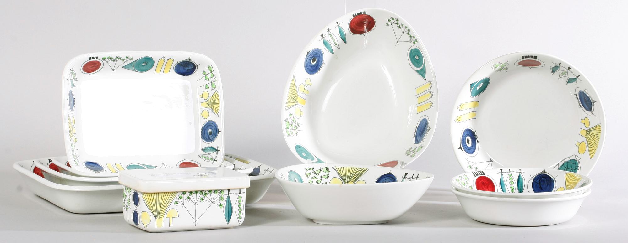 MATSERVIS, 64 delar. Porslin, "Pomona"+"Picnic", Marianne Westman, Rörstrand.