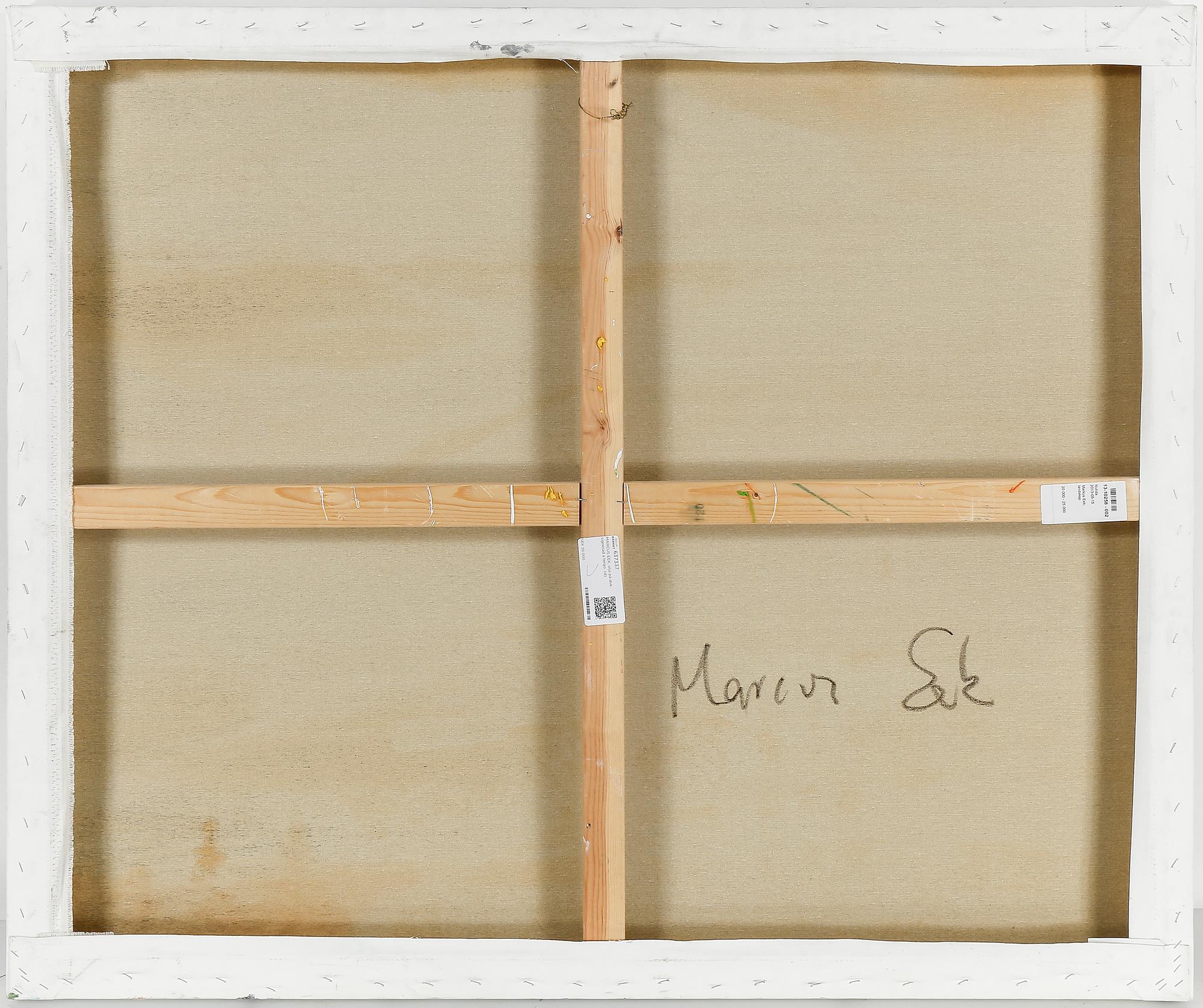 MARCUS EEK, olja på duk, signerad a tergo.