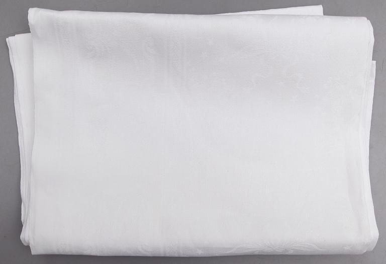 DUK, linnedamast, 1900-tal. Ca 250 x 175 cm.