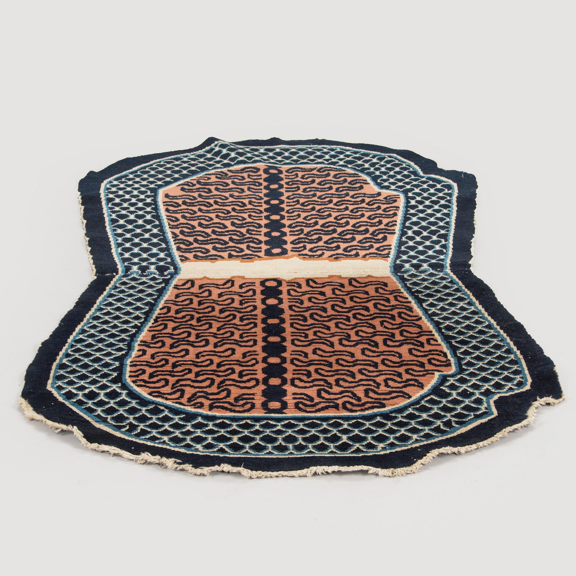 A 20th century tiger rug/saddle cloth, China.