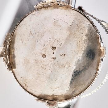 Nils Reetz, tekanna, silver, Umeå 1788. Gustaviansk.