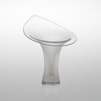 A CHANTARELLE GLASS VASE.