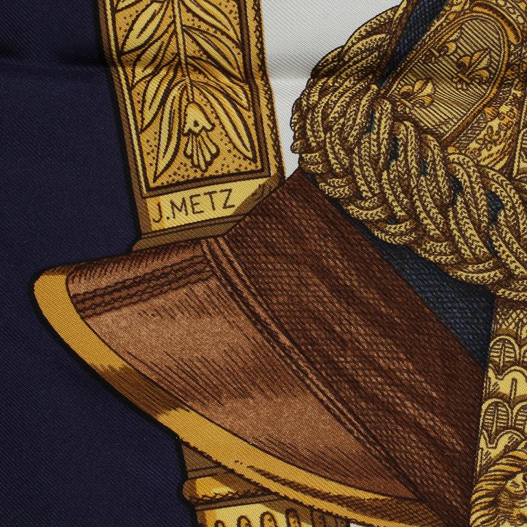 SCARF, siden, "Grand uniform", Joachim Metz, Hermès, Paris, 1900-talets fjärde kvartal.