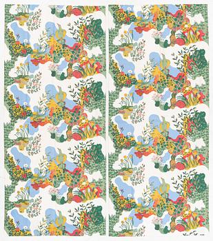 Josef Frank, curtains, a pair, "Anacreon", Svenskt Tenn.