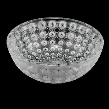 SKÅL, glas, "Nemours", Lalique, Frankrike, 1900-talets andra hälft.