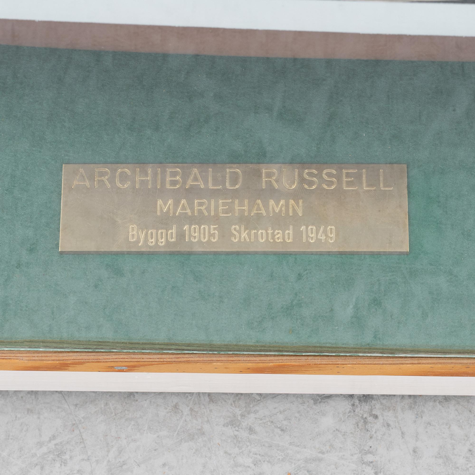 Fartygsmodell, 1900-talets andra hälft.