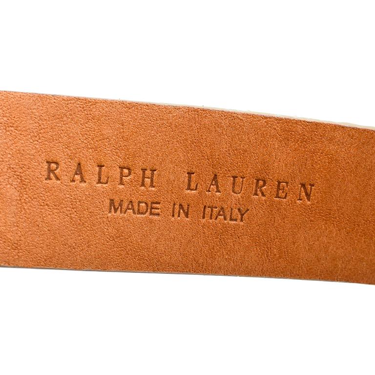 RALPH LAUREN, a python belt.