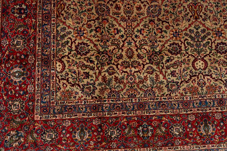 Matta, semiantik Keshan, ca 422 x 321 cm.