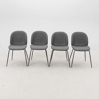 Gamfratesi, chairs 4 "Beetle" for Gubi, contemporary.