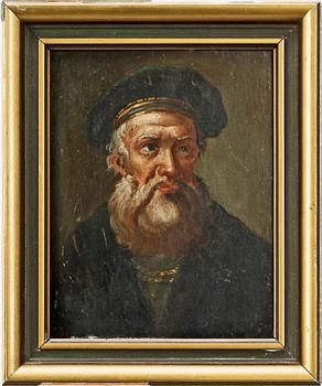 OKÄND KONSTNÄR, olja på pannå, 1800-talets andra hälft.