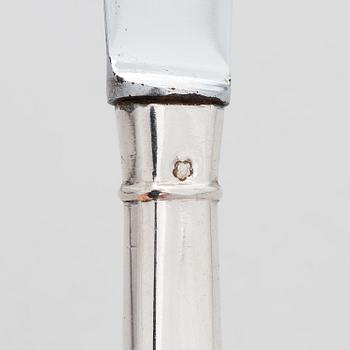 A 24-piece set of Latzko silver cutlery, Pest, Austro-Hungarian Empire 1878-1922.