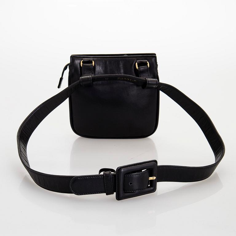 Chanel, a leather belt bag, 1989-1991.