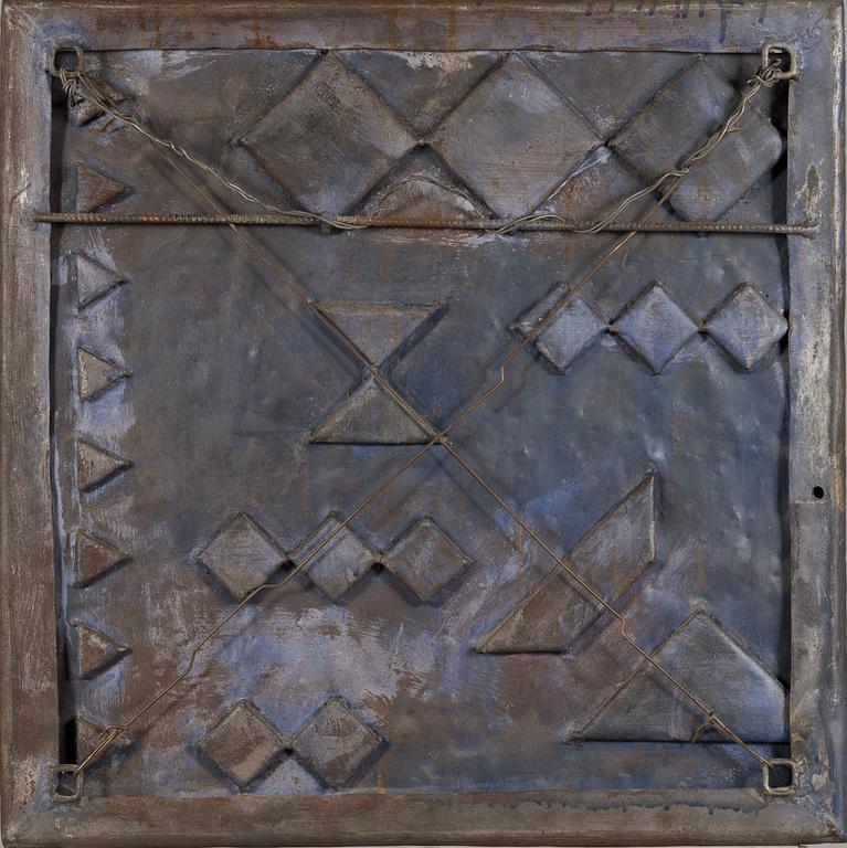 HEIMO VIROLAINEN, relief, iron, signed and dated 1973.
