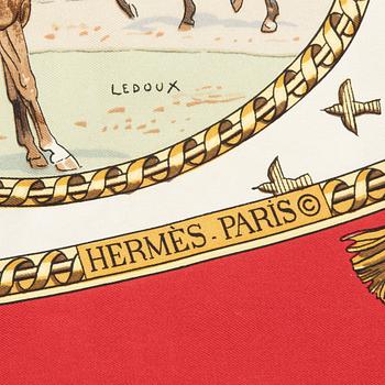 Hermès, scarf, "La Chasse à Tir".