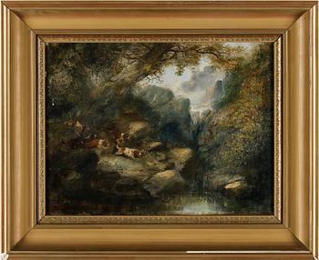 OKÄND KONSTNÄR, olja på duk, England, ej signerad, 1800-tal.