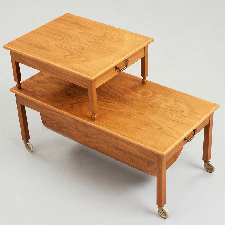 Josef Frank, a mahogany mid 20th century sewing table, Svenskt Tenn, Sweden, probably specially ordererd.