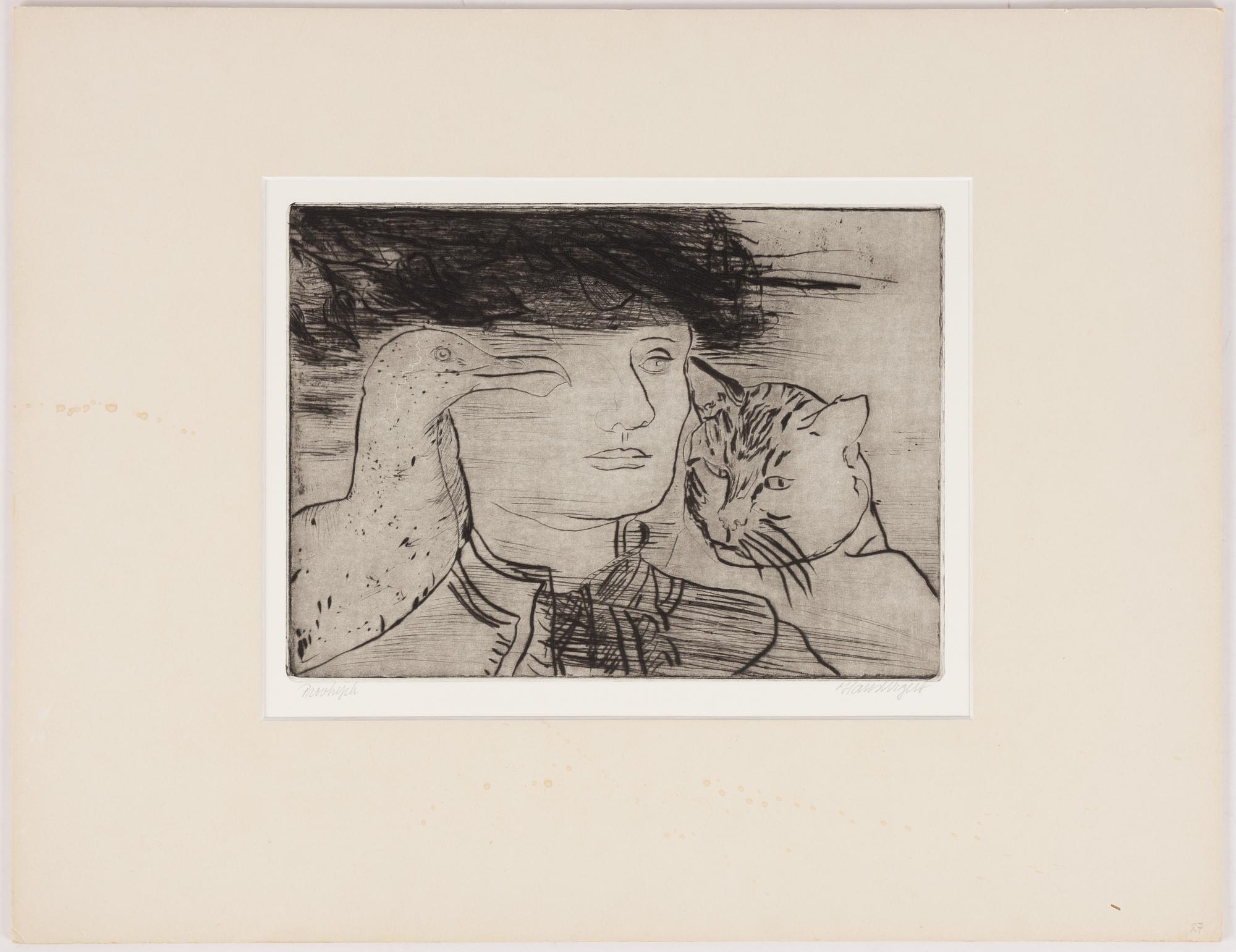 Hans Wigert, Fågel, katt och man.