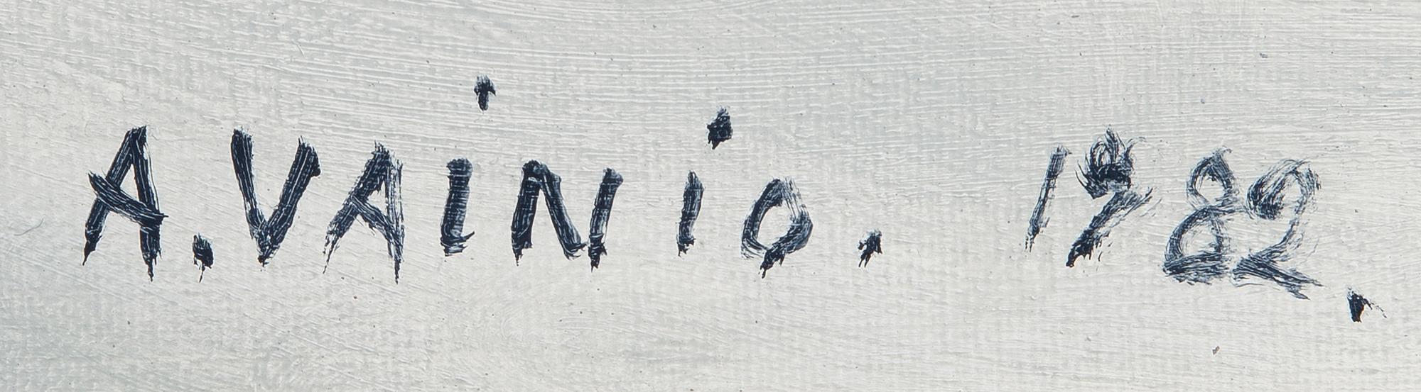 ARMAS VAINIO, oil on canvas, signed and dated 1982.