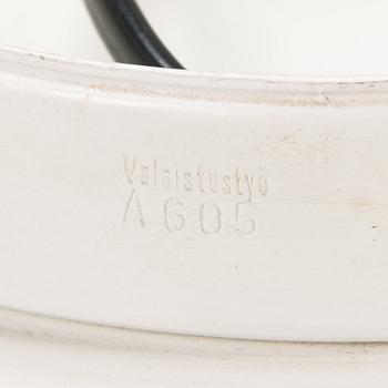 Alvar Aalto,  kattovalaisin, malli A 605, Valaistustyö.