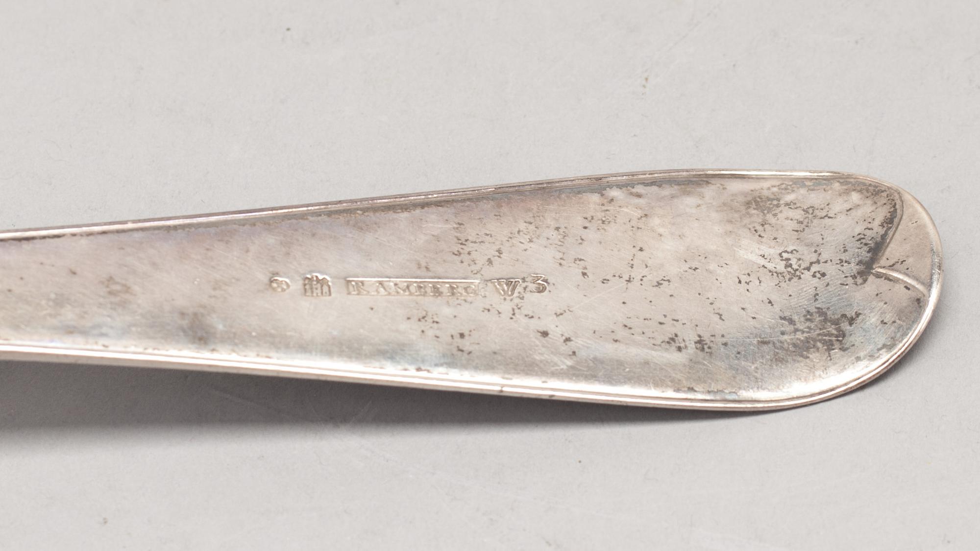 SOPPSLEV, silver, Nils Ramberg, Lund 1827. Vikt 220 g.