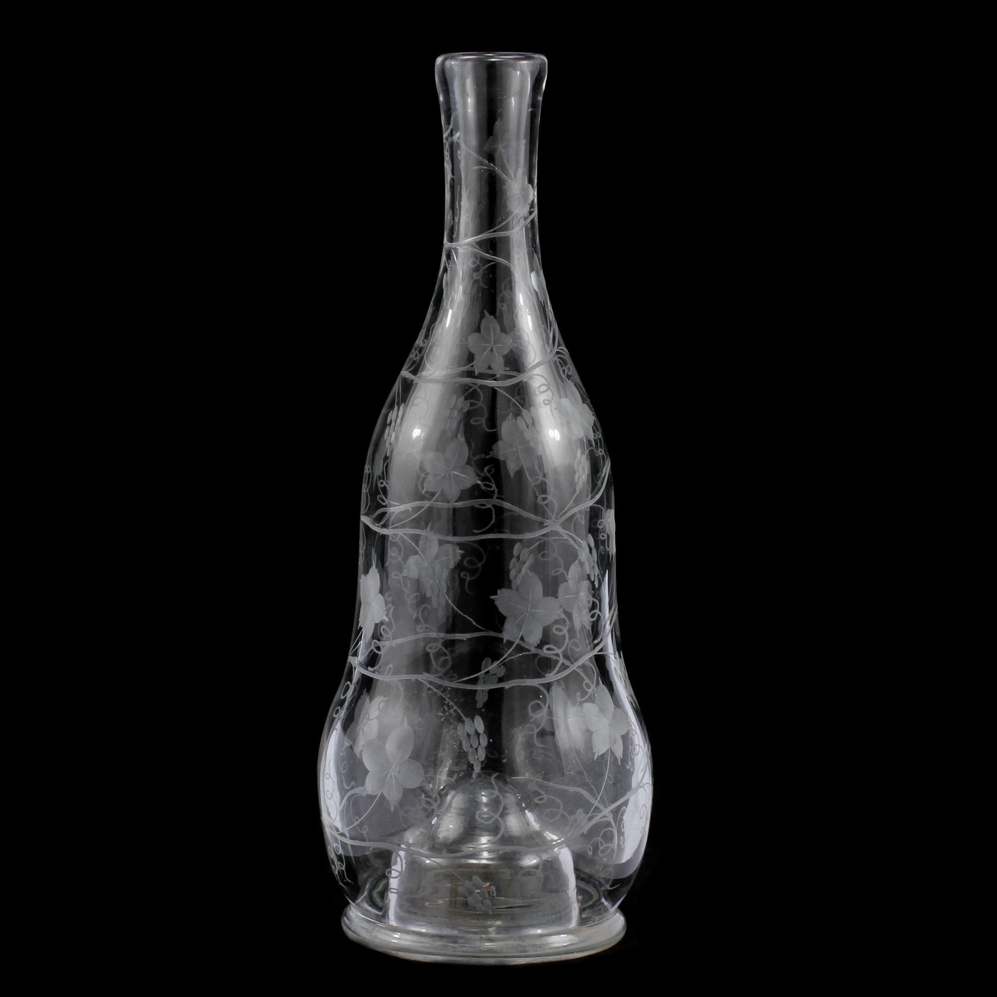 KARAFF, glas, 1800-tal.