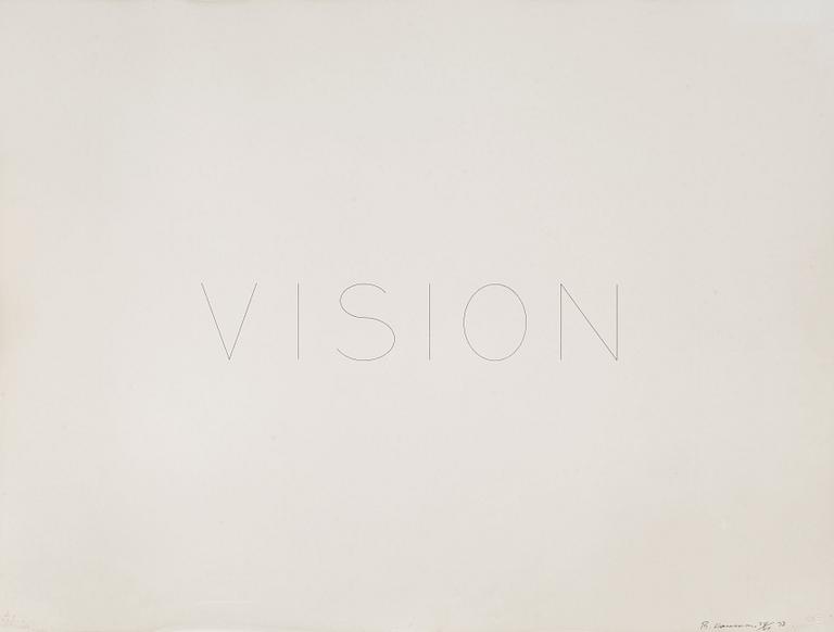 Bruce Nauman, "Vision".