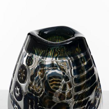 Edvin Öhrström, an Ariel glass vase "The Girl and the Gondolier", Orrefors 1959.