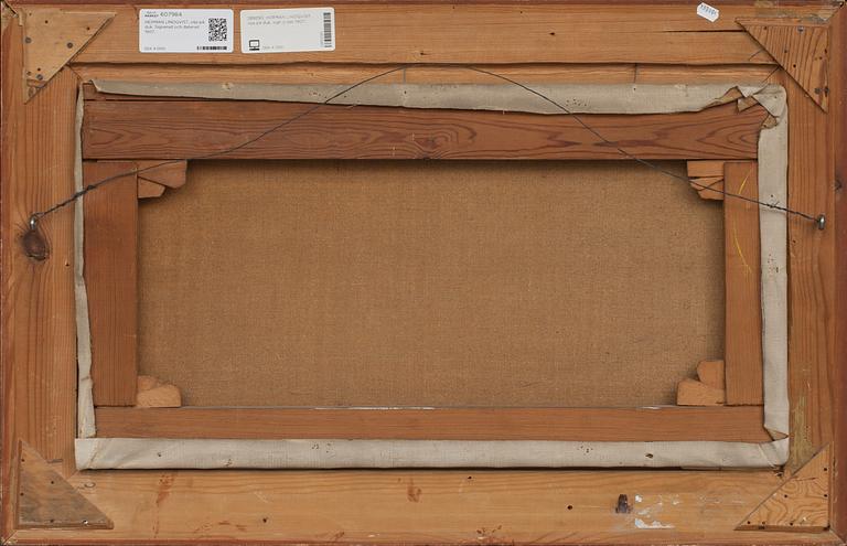 HERMAN LINDQVIST, olja på duk. Signerad och daterad 1907.