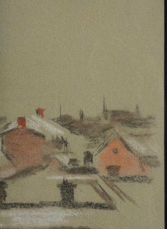 Lotte Laserstein, Vy över hustak.