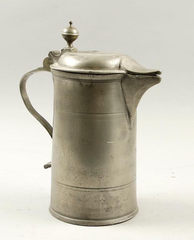 CYLINDERSTOP, tenn, märkt på locket MAZZZ 1720.