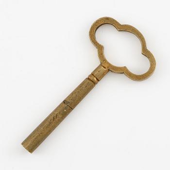 Cartier, reseur i förgyllt silver och emalj samt originaletui, Frankrike tidigt 1900-tal.