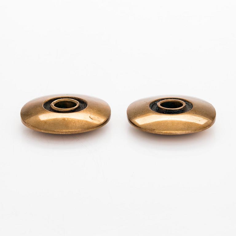 Bertel Gardberg, ljusstakar, ett par, brons, Boda Finland.