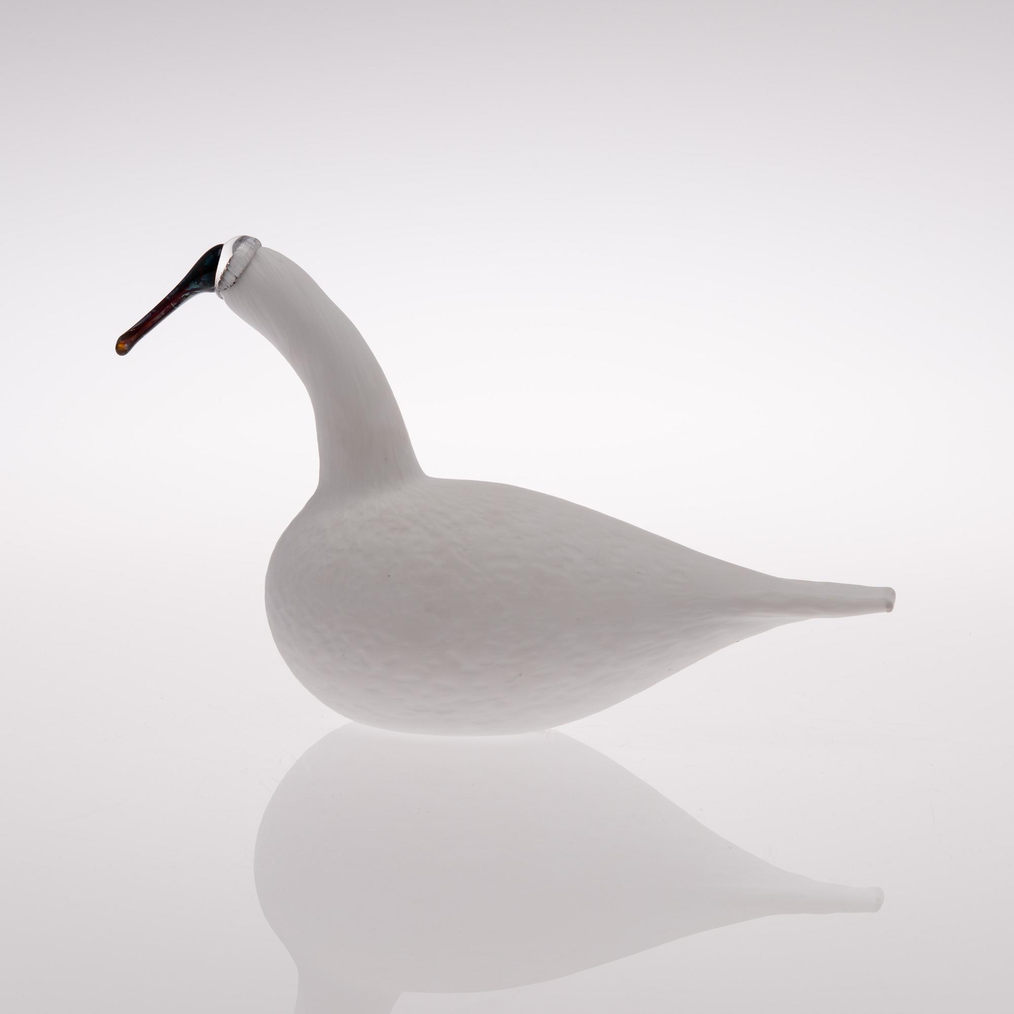 OIVA TOIKKA, LASILINTU, "Karjalan Laulujoutsen", signeerattu O. Toikka Iittala 5140 2015.