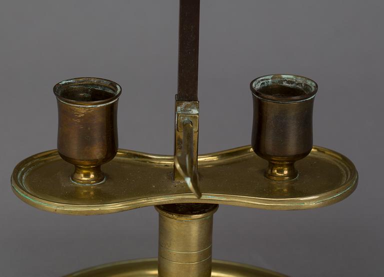 BORDSLAMPA, sk bouillottelampa. 1800-tal.