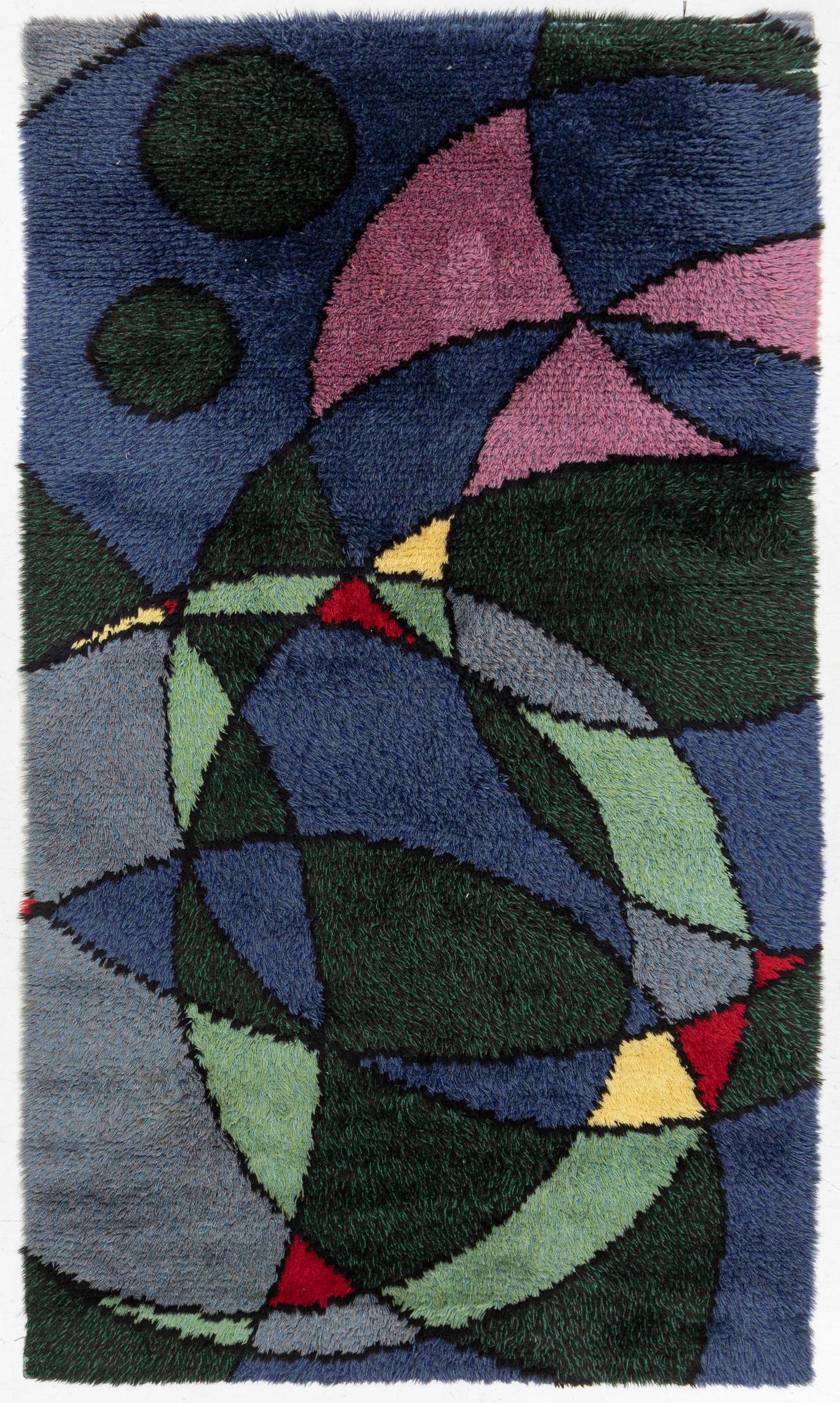 Rug, rya, approx. 245 x 142 cm.