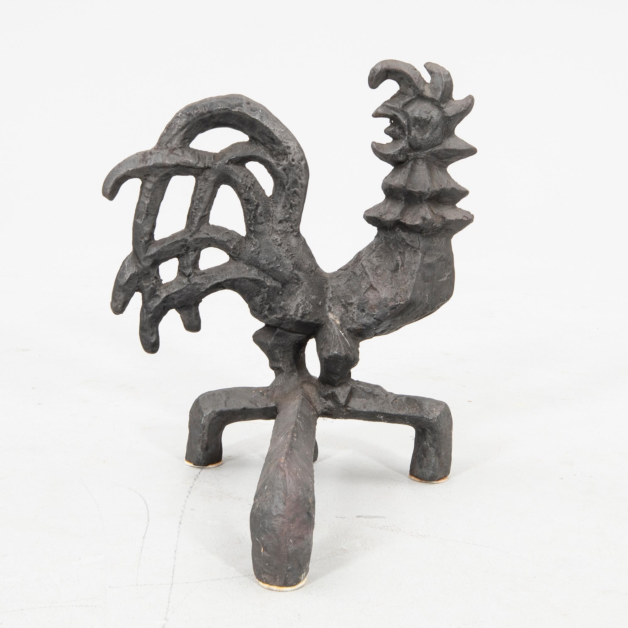 Olle Hermansson, skulptur/eldhund Husqvarna 1960-tal, gjutjärn.