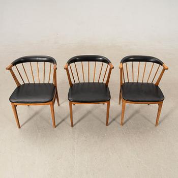 Armchairs 3 pcs, Bodafors Furniture Factory 1950s.