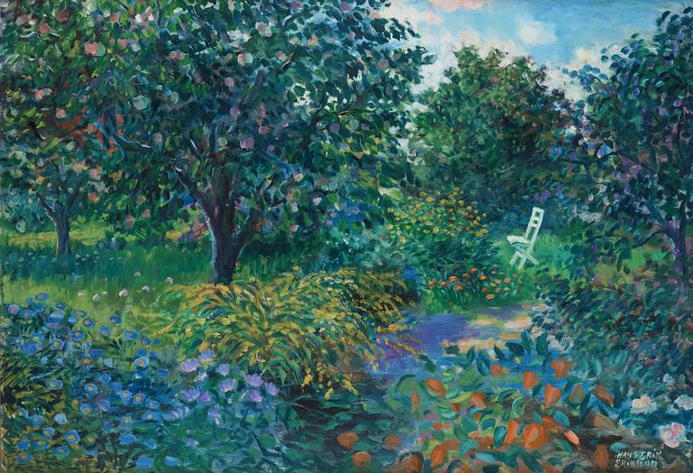 Hans-Erik Eriksson, Prunkande trädgård.