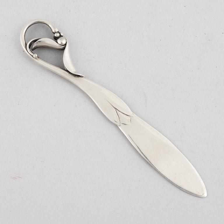 Georg Jensen, brevkniv, silver, Danmark 1915-30.