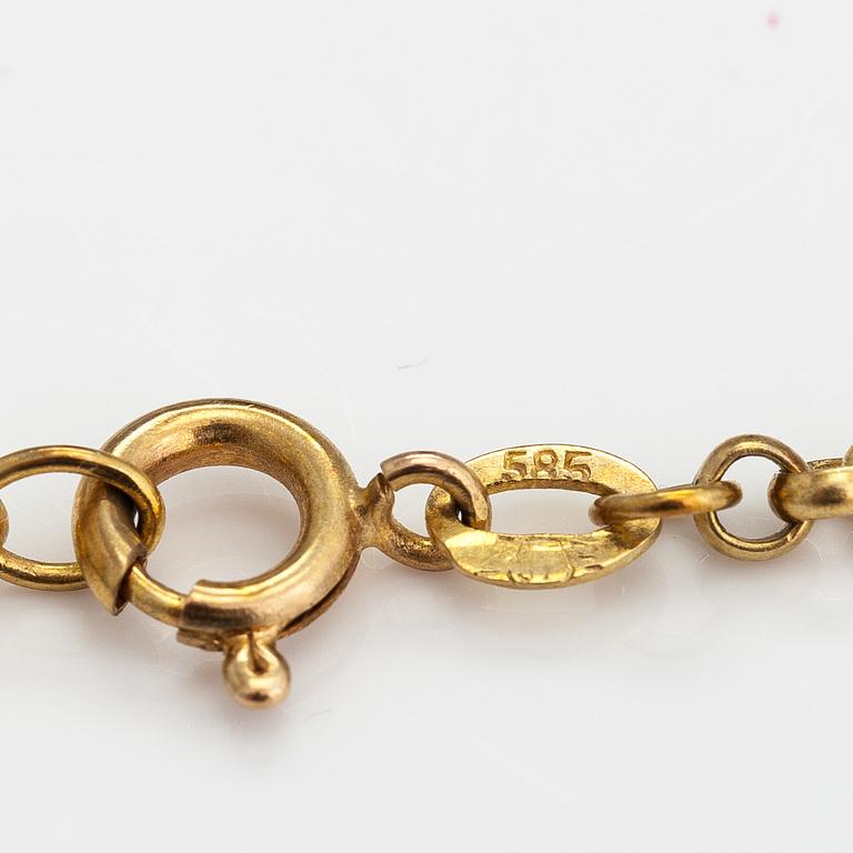 A 14K gold necklace. A TIllander, Helsinki.