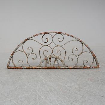 A spanish window grill from the mid 19th century.