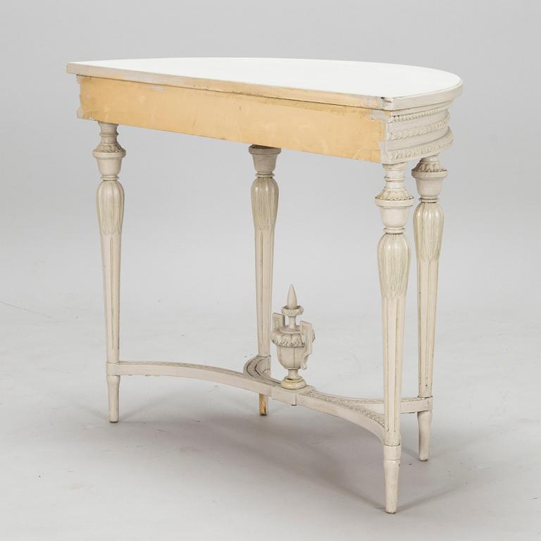 A late Gustavian style console table from around 1900.