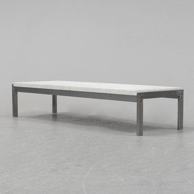 Poul Kjaerholm, a marble top 'PK 61' table, Fritz Hansen, Denmark, 1989.
