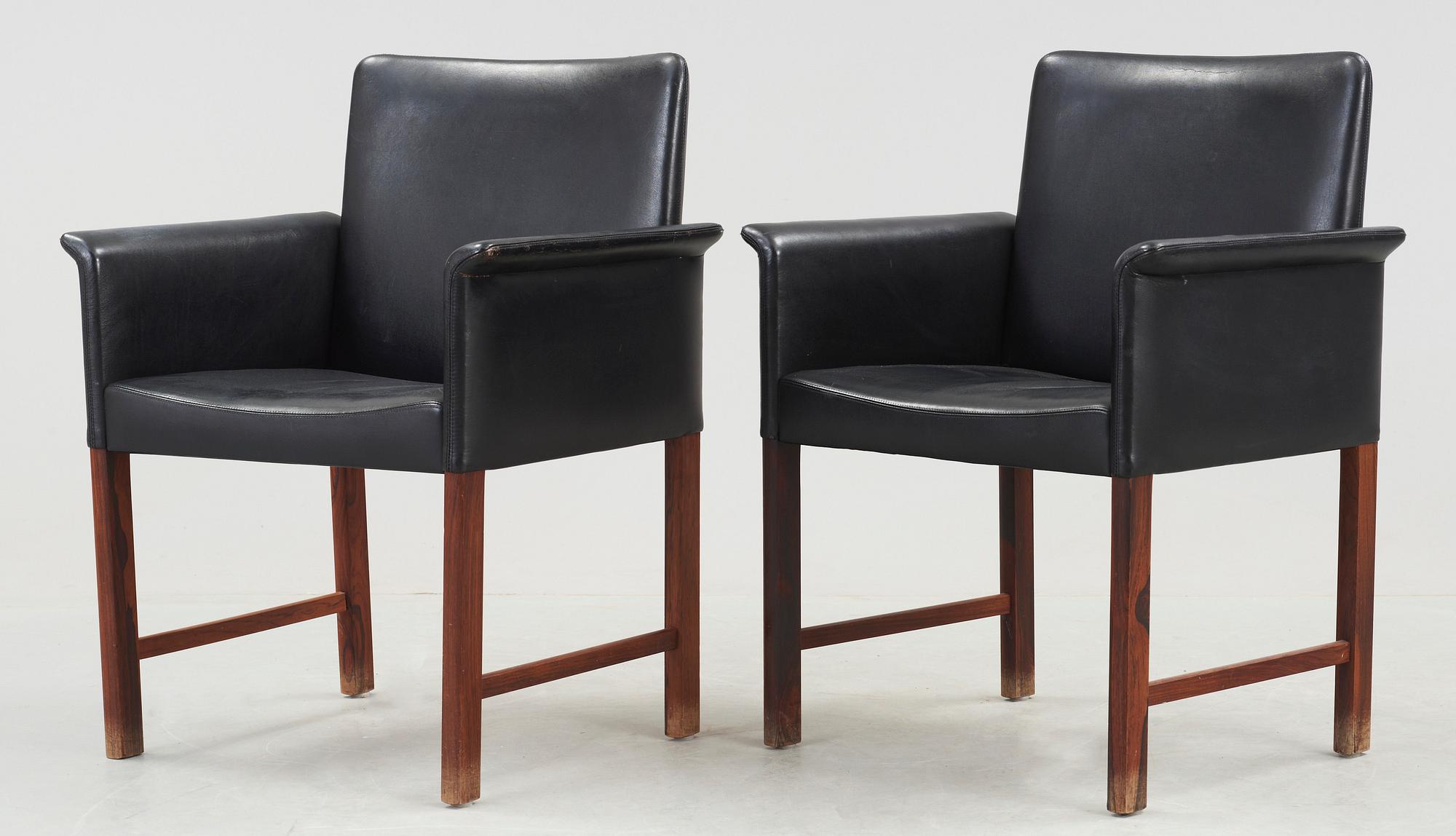 KARMSTOLAR, ett par, Hans Olsen, CS Möbler, 1960-tal.