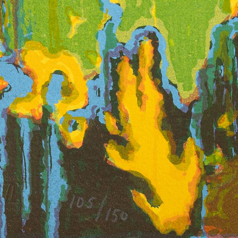 Björn Wessman, färglitografi, signerad 105/150.