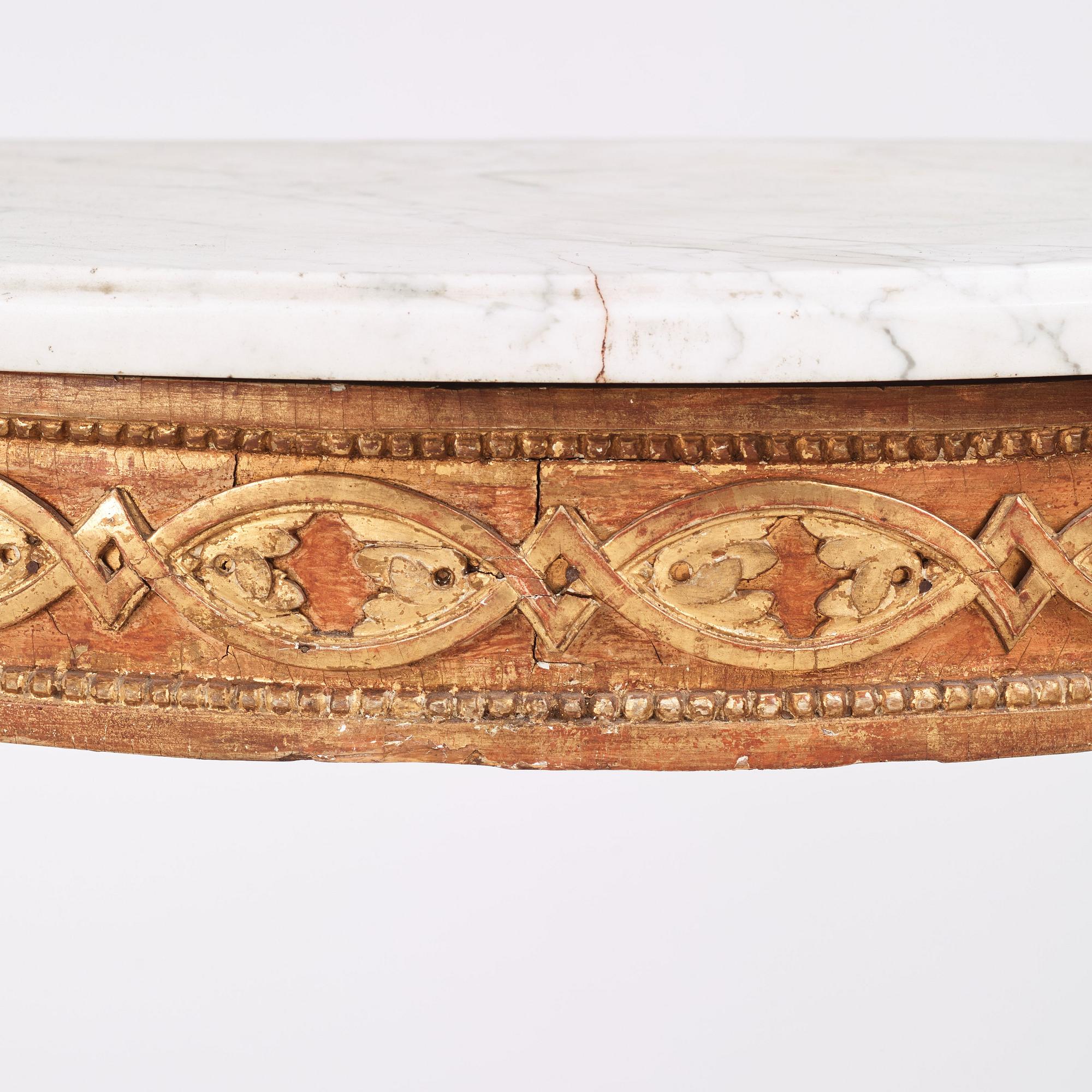 Konsolbord, Stockholmsarbete 1700-talets andra hälft, Gustavianskt.